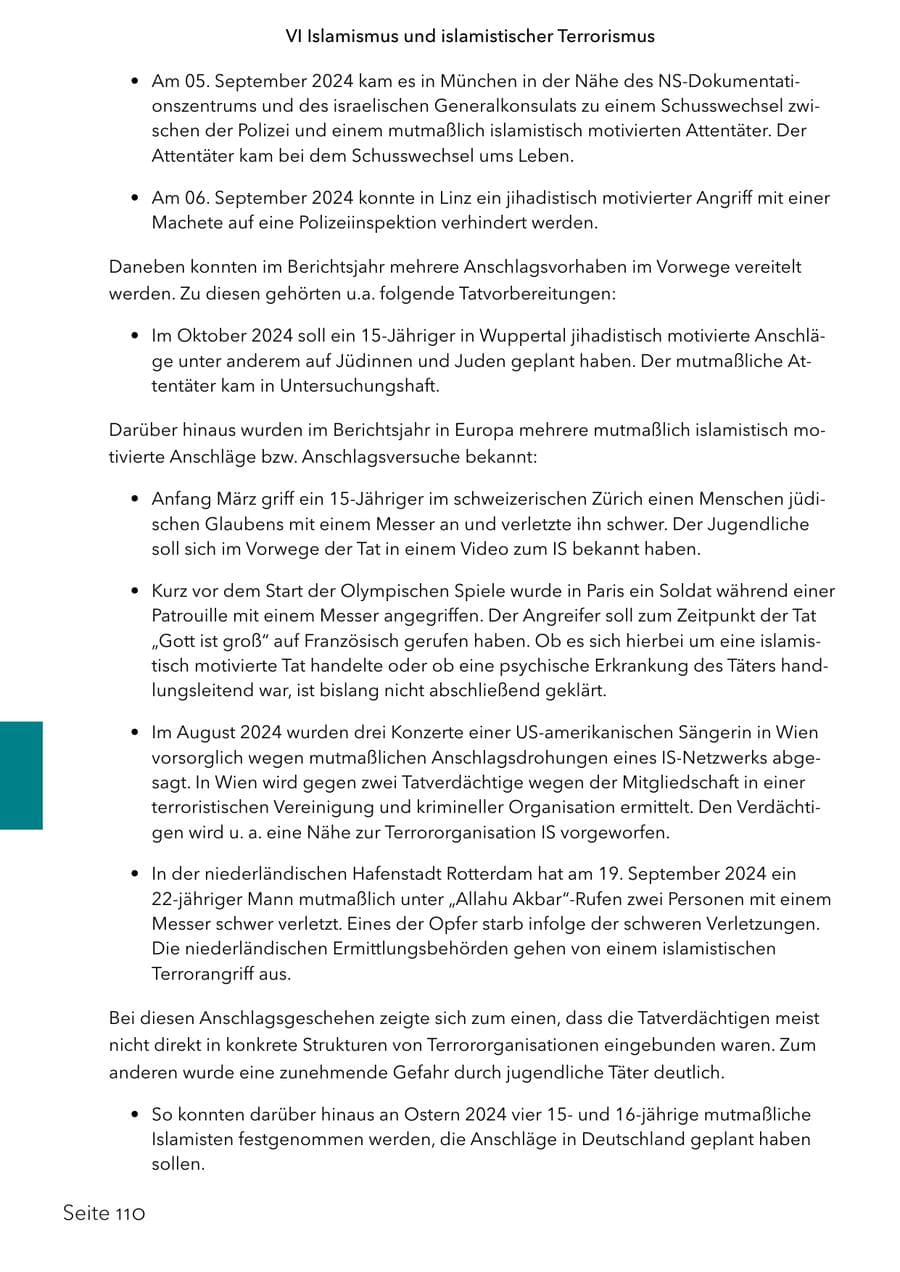 Seite 127 des Verfassungsschutzbericht 2024 Schleswig-Holstein