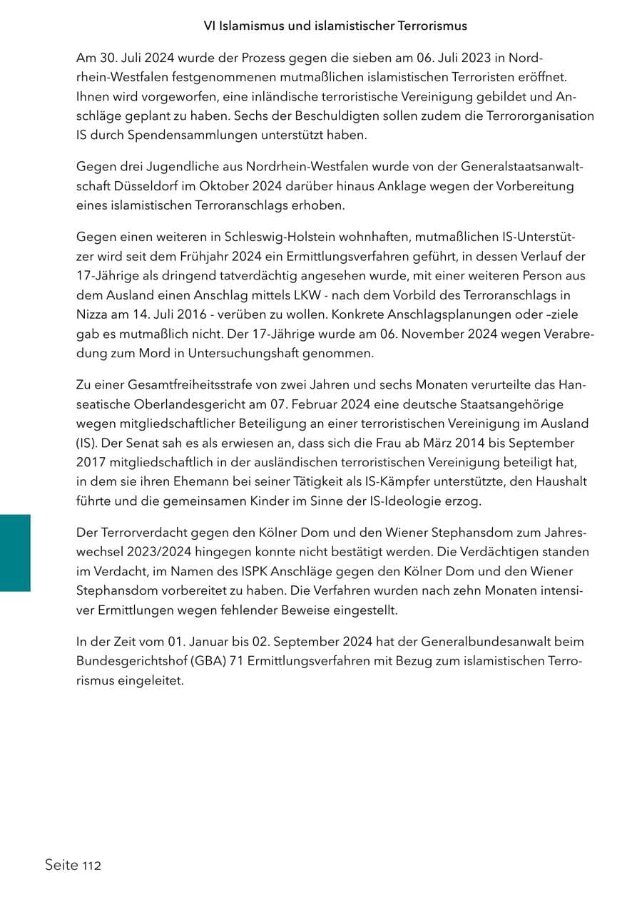 Seite 129 des Verfassungsschutzbericht 2024 Schleswig-Holstein