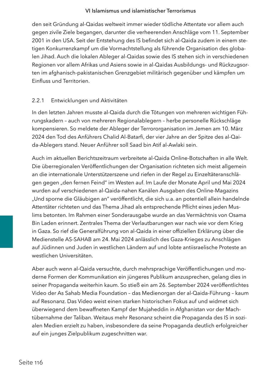 Seite 133 des Verfassungsschutzbericht 2024 Schleswig-Holstein