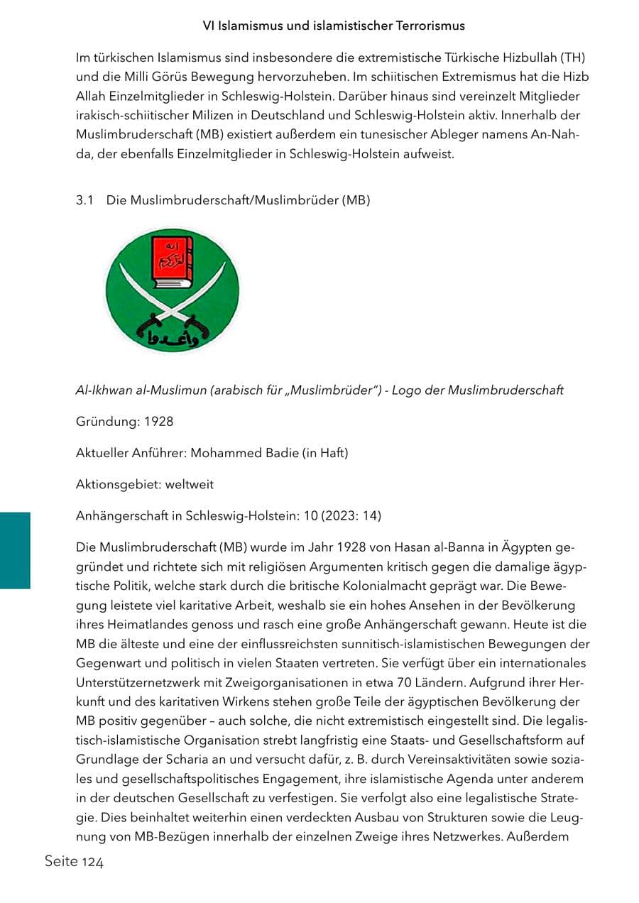 Seite 141 des Verfassungsschutzbericht 2024 Schleswig-Holstein