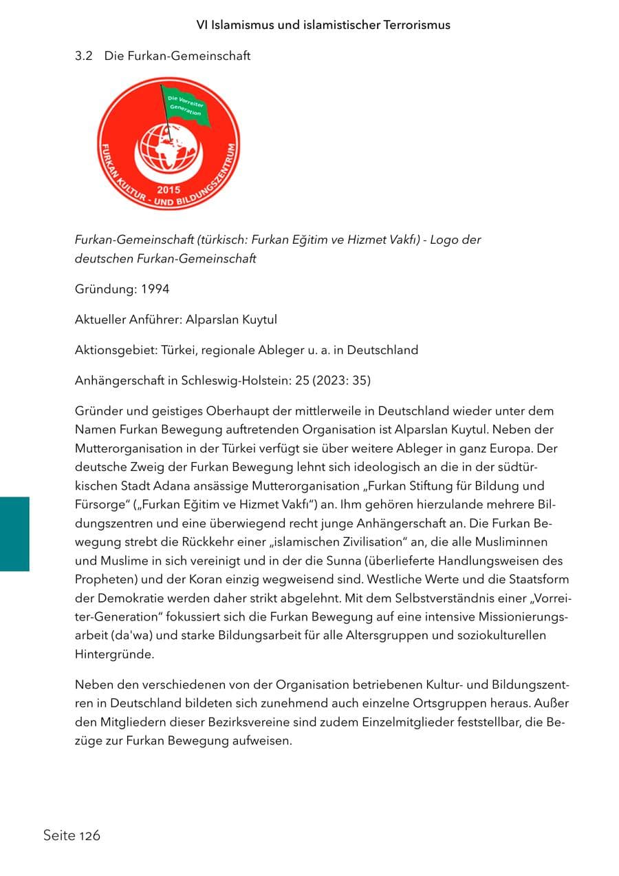 Seite 143 des Verfassungsschutzbericht 2024 Schleswig-Holstein