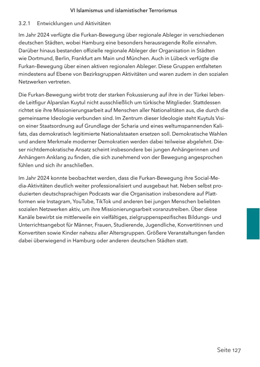 Seite 144 des Verfassungsschutzbericht 2024 Schleswig-Holstein