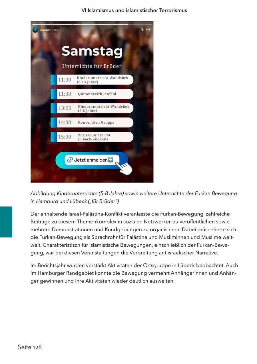 Seite 145 des Verfassungsschutzbericht 2024 Schleswig-Holstein