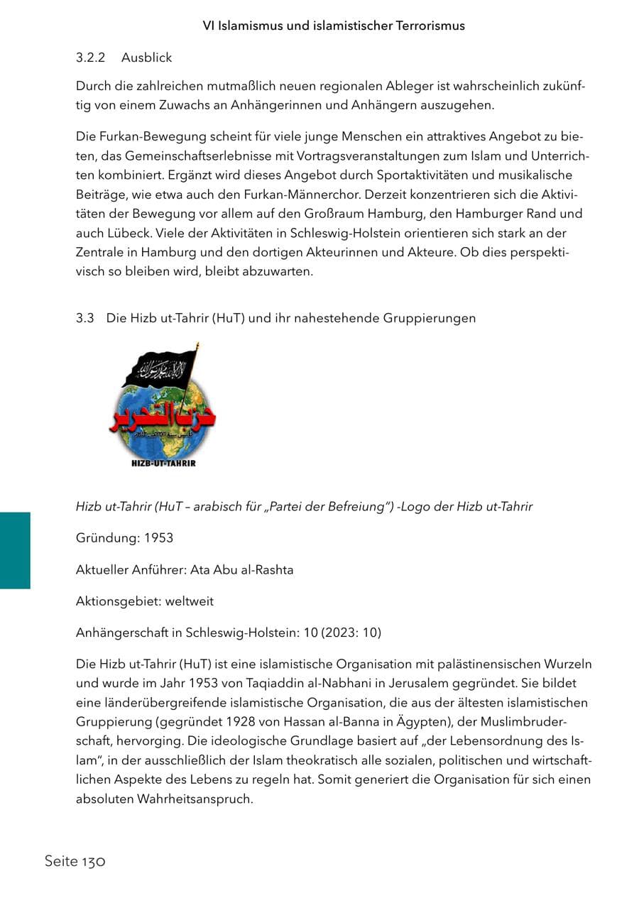Seite 147 des Verfassungsschutzbericht 2024 Schleswig-Holstein