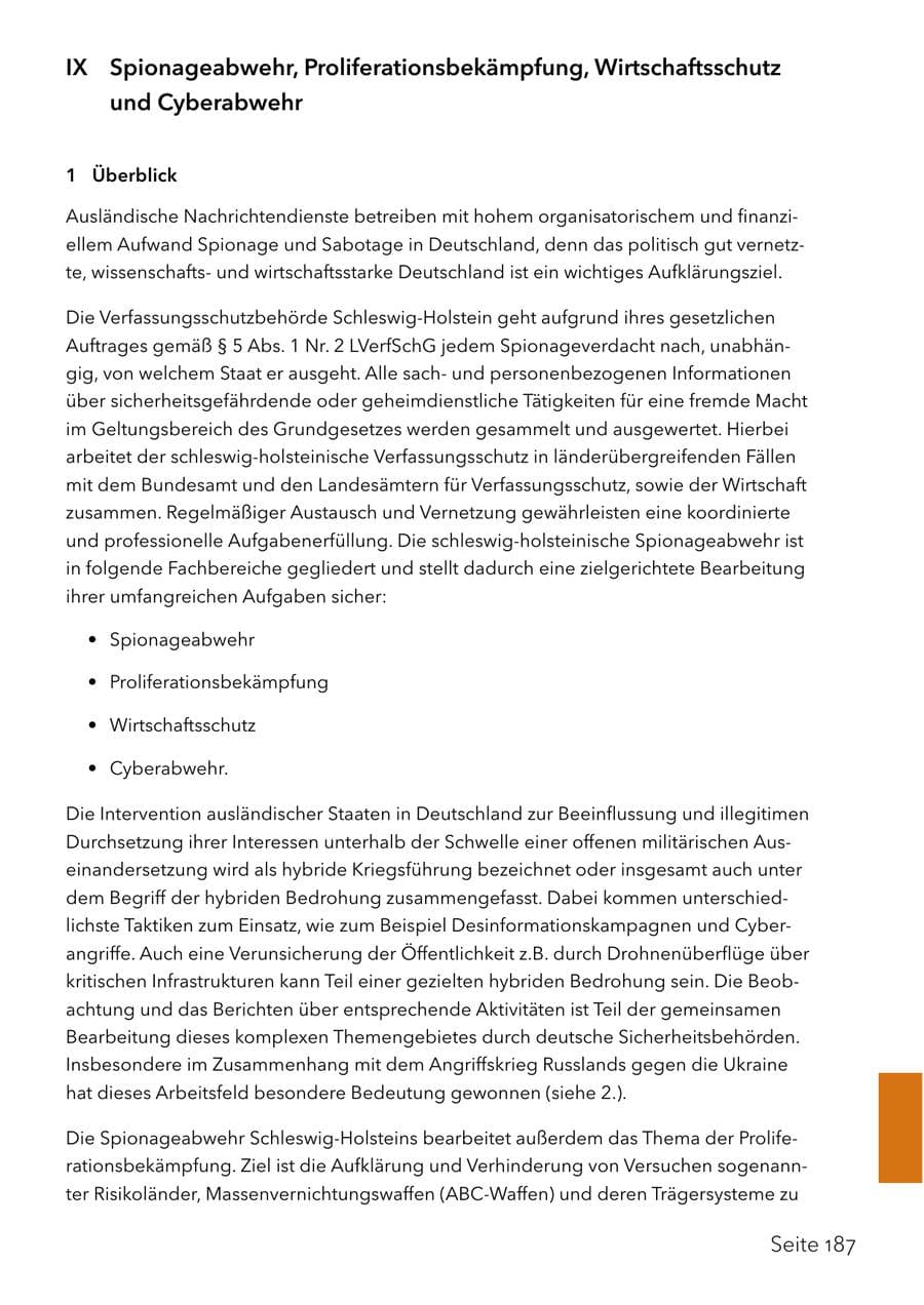 Seite 204 des Verfassungsschutzbericht 2024 Schleswig-Holstein