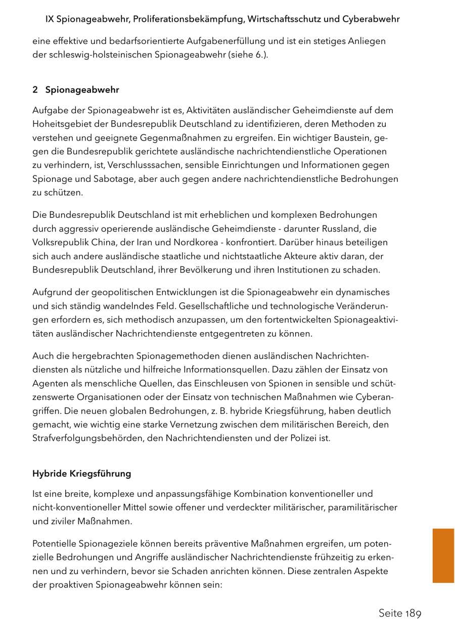 Seite 206 des Verfassungsschutzbericht 2024 Schleswig-Holstein