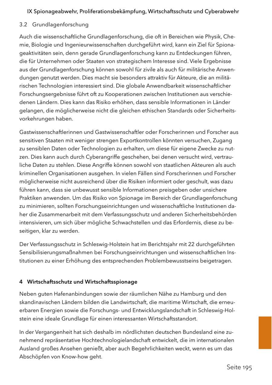 Seite 212 des Verfassungsschutzbericht 2024 Schleswig-Holstein