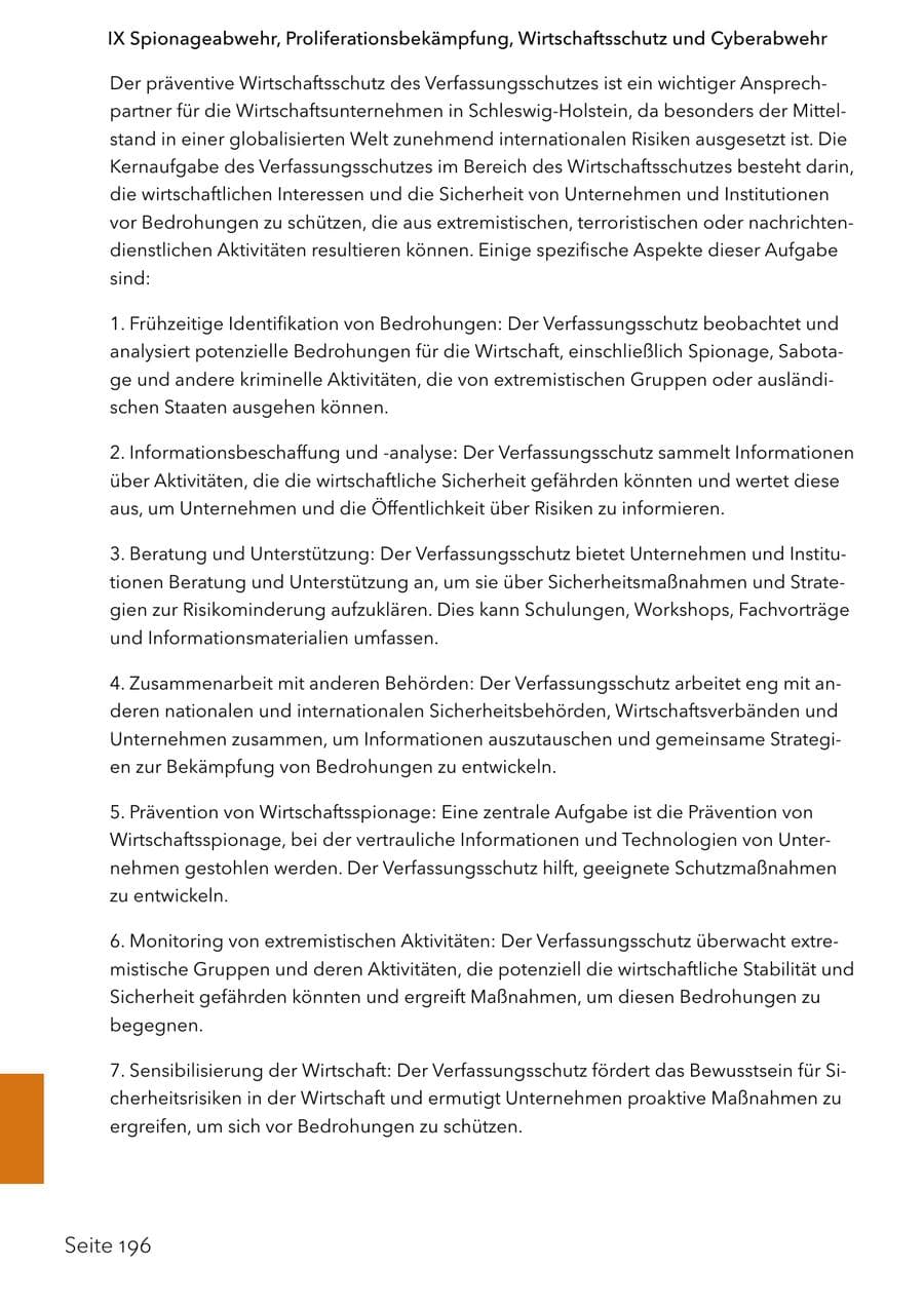 Seite 213 des Verfassungsschutzbericht 2024 Schleswig-Holstein