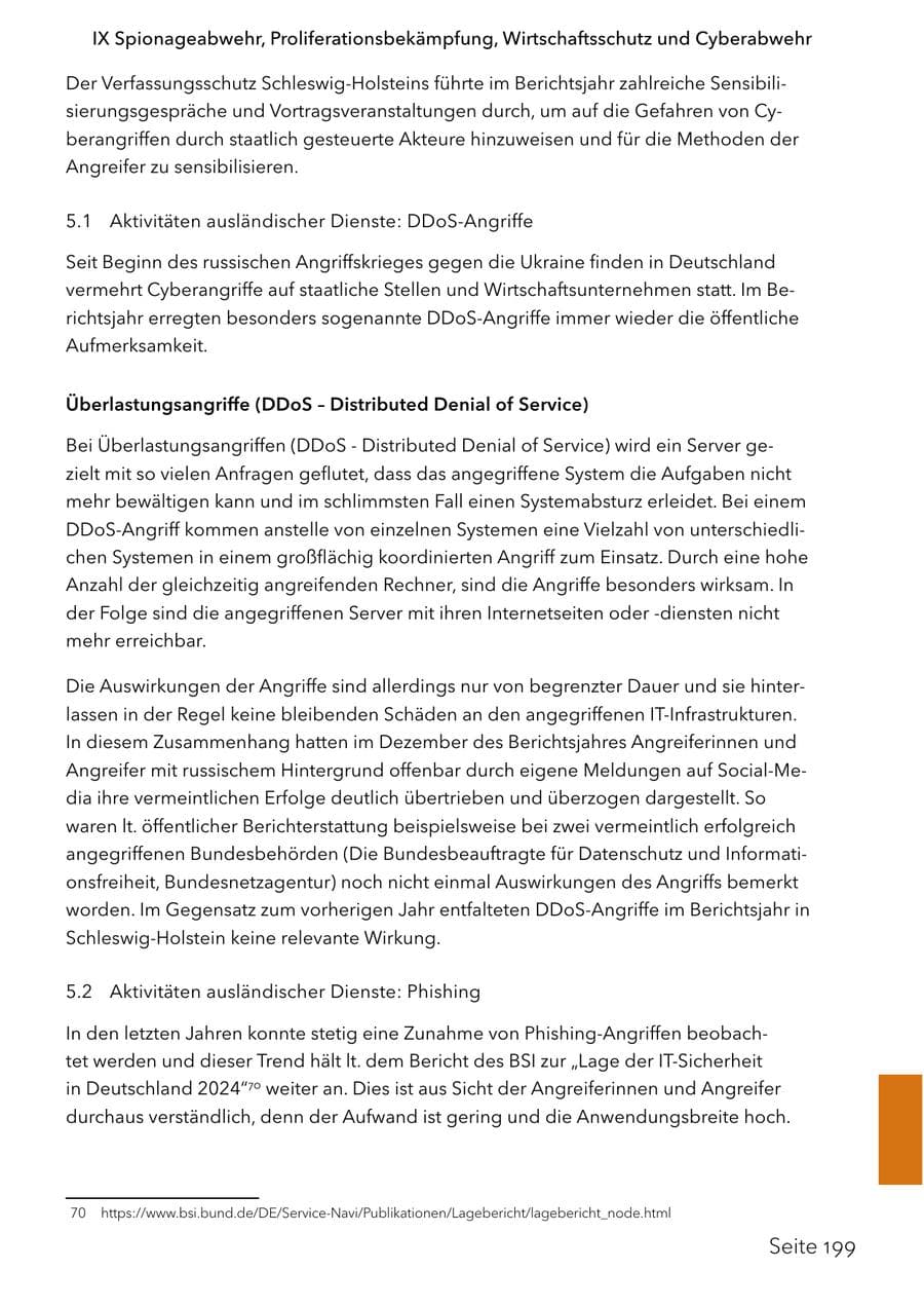 Seite 216 des Verfassungsschutzbericht 2024 Schleswig-Holstein