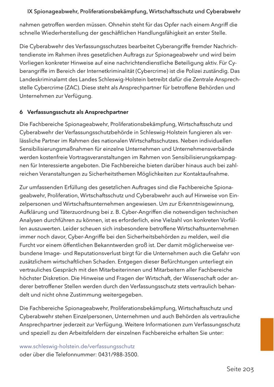 Seite 220 des Verfassungsschutzbericht 2024 Schleswig-Holstein