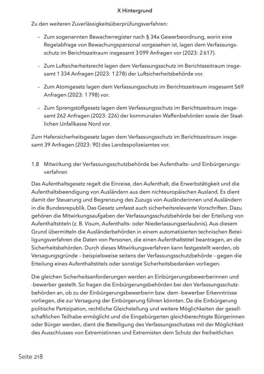 Seite 235 des Verfassungsschutzbericht 2024 Schleswig-Holstein