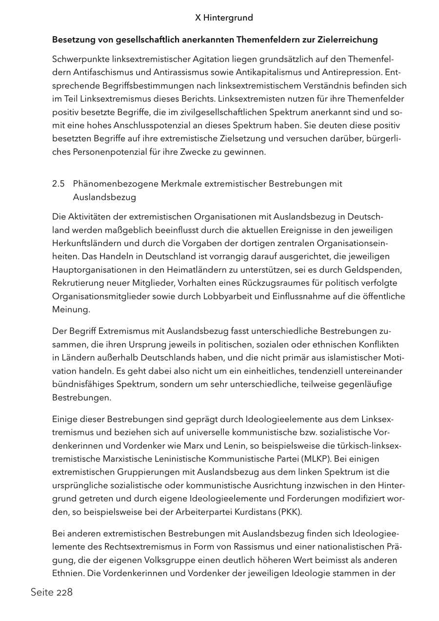 Seite 245 des Verfassungsschutzbericht 2024 Schleswig-Holstein