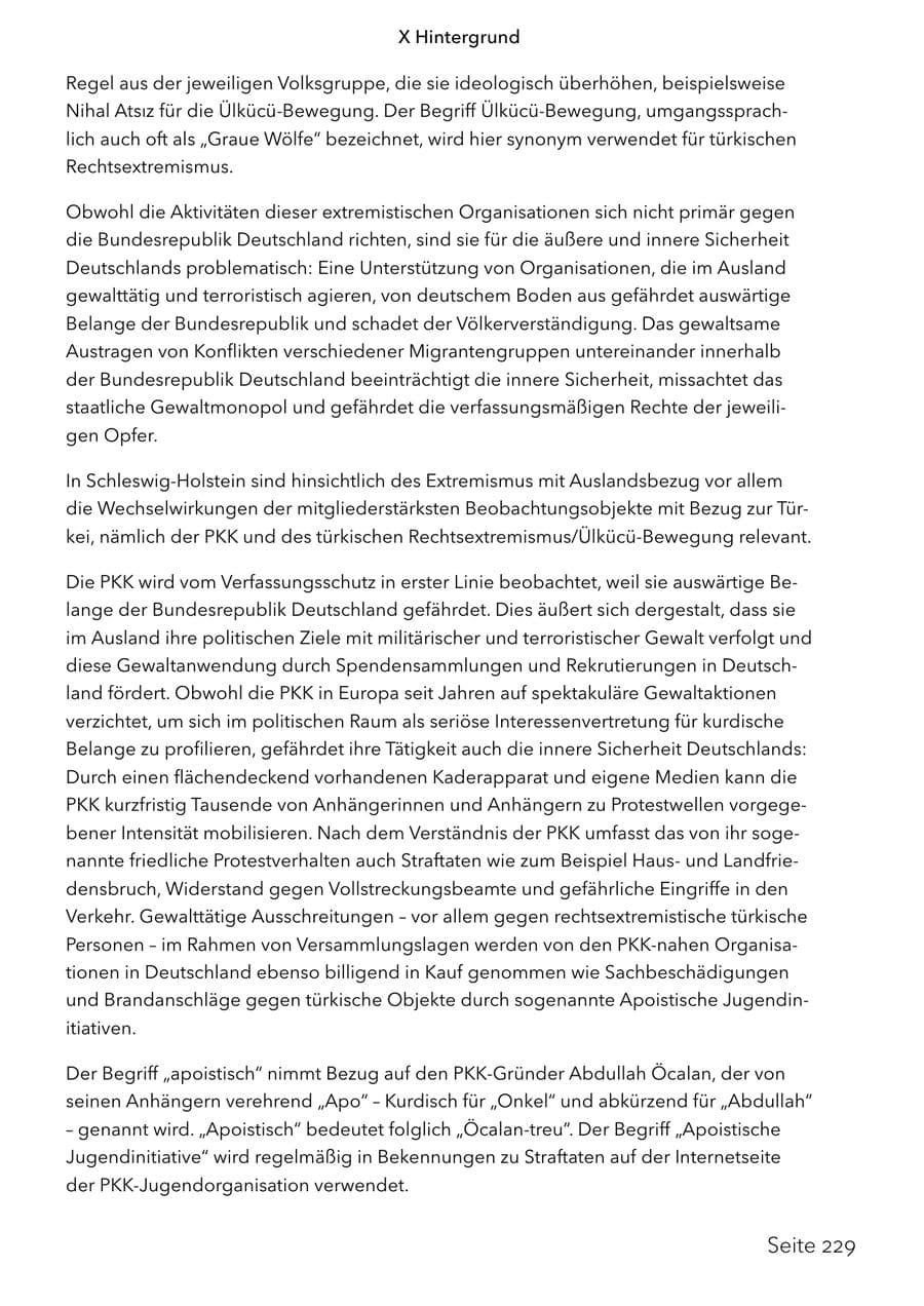 Seite 246 des Verfassungsschutzbericht 2024 Schleswig-Holstein