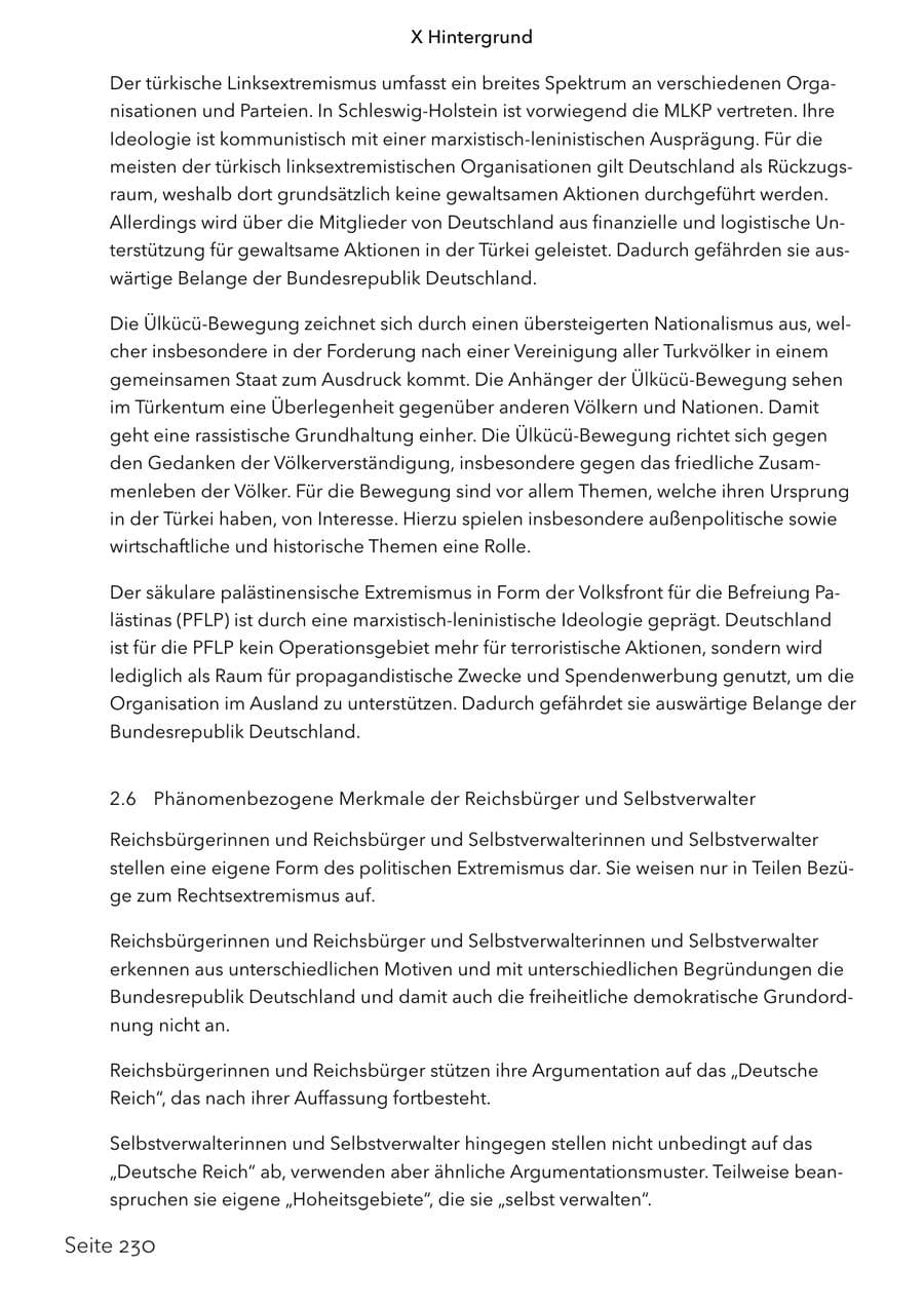 Seite 247 des Verfassungsschutzbericht 2024 Schleswig-Holstein