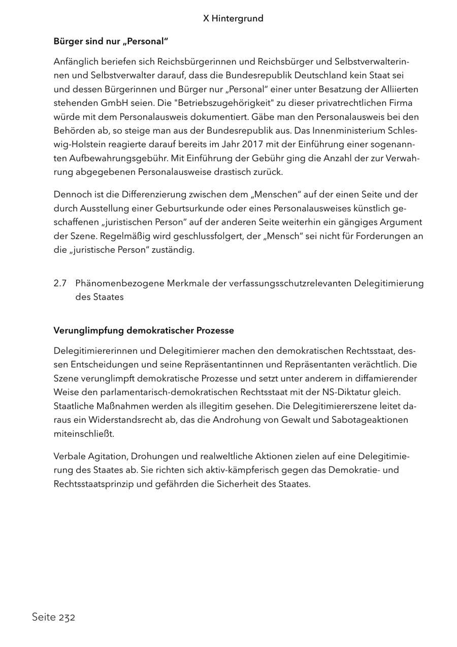 Seite 249 des Verfassungsschutzbericht 2024 Schleswig-Holstein
