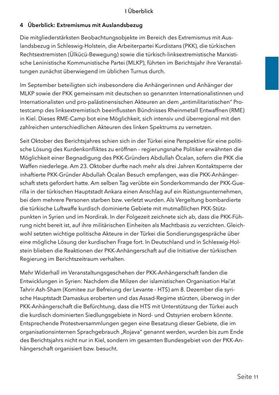 Seite 28 des Verfassungsschutzbericht 2024 Schleswig-Holstein