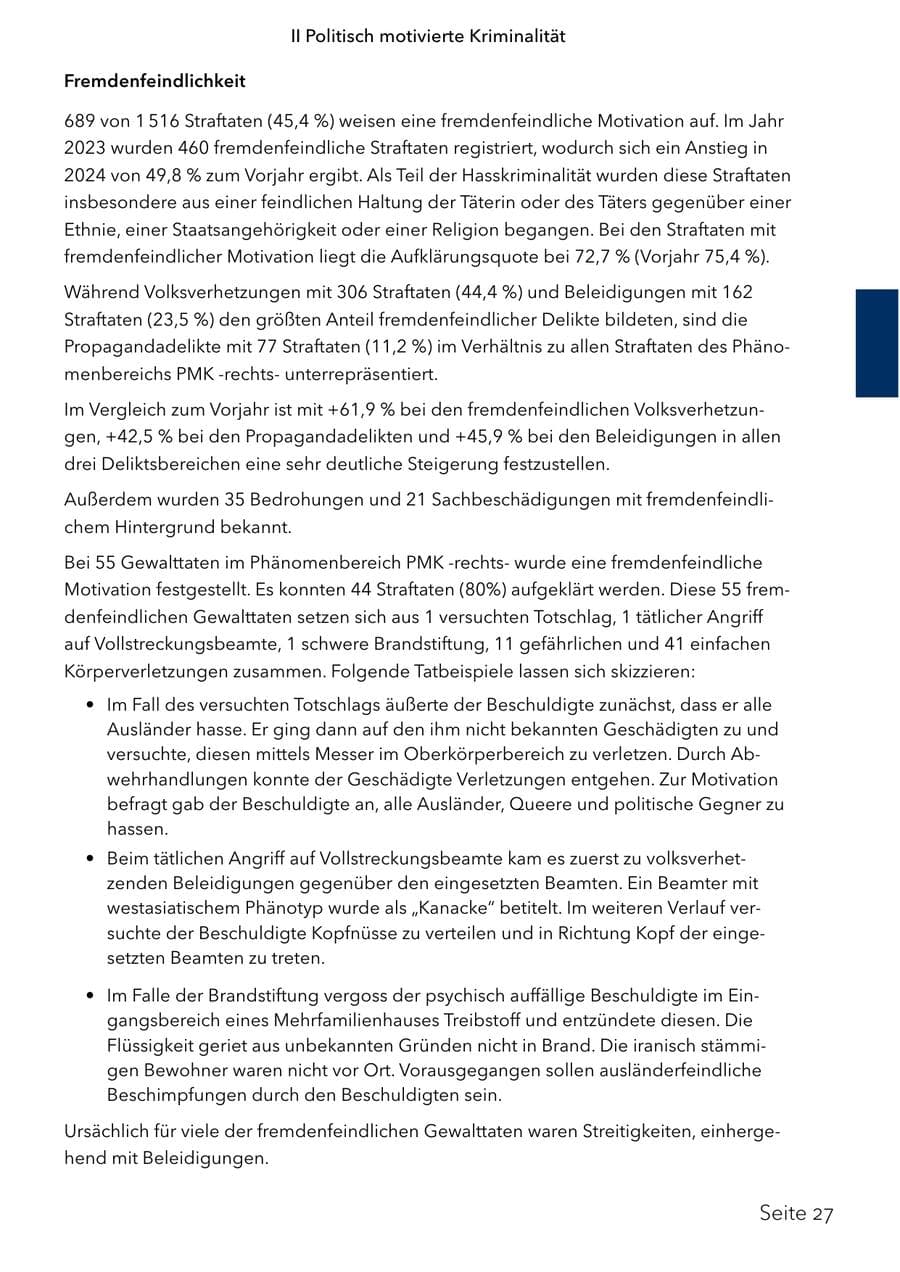 Seite 44 des Verfassungsschutzbericht 2024 Schleswig-Holstein