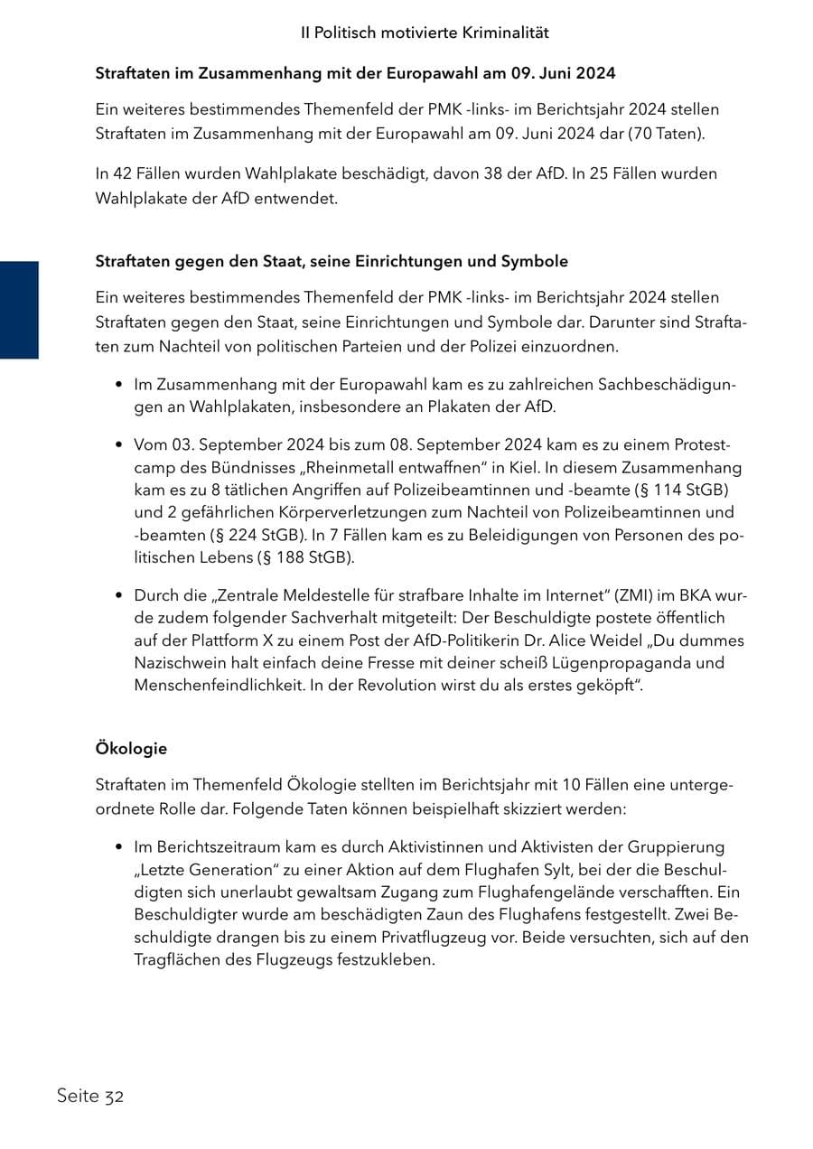 Seite 49 des Verfassungsschutzbericht 2024 Schleswig-Holstein