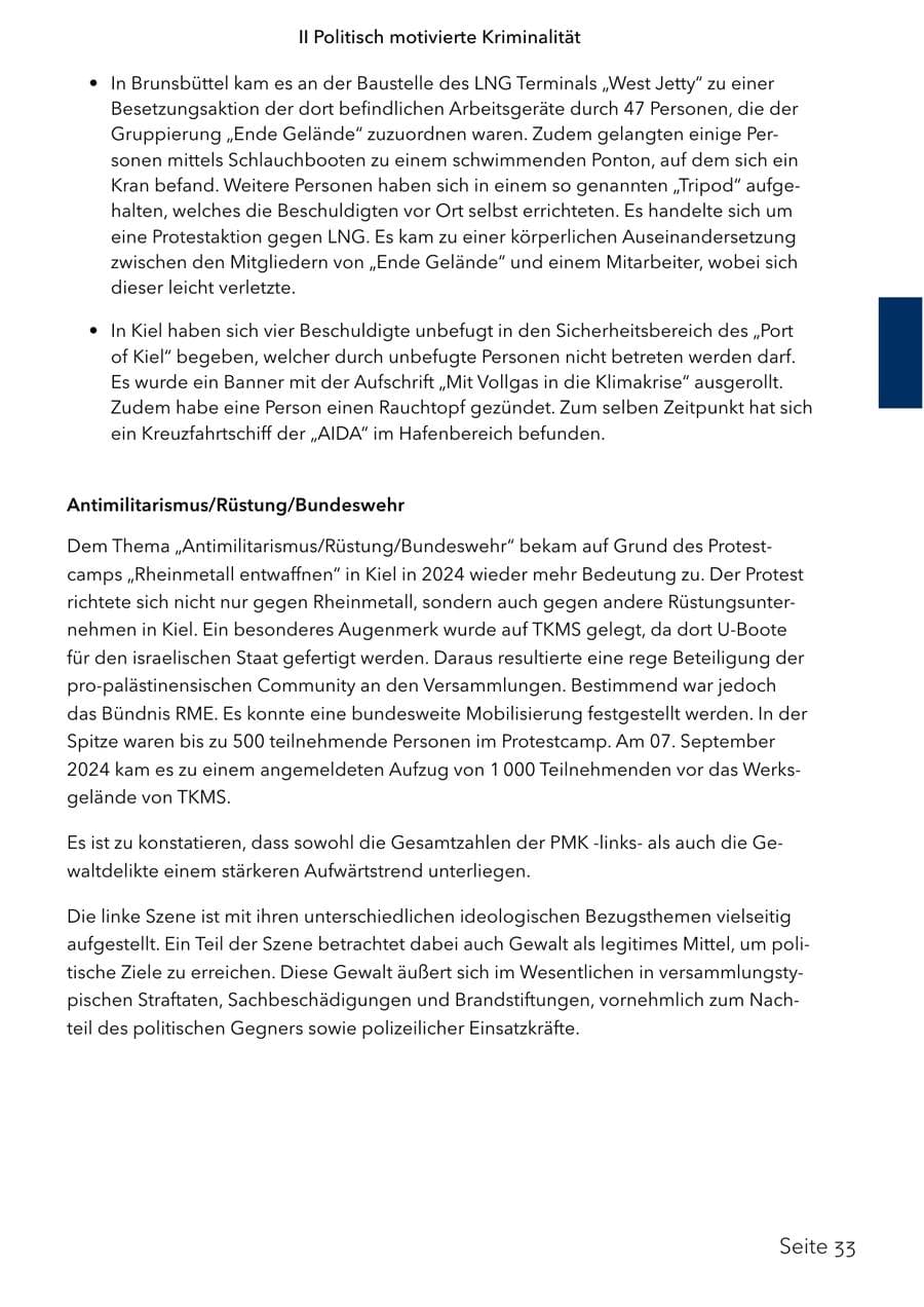 Seite 50 des Verfassungsschutzbericht 2024 Schleswig-Holstein
