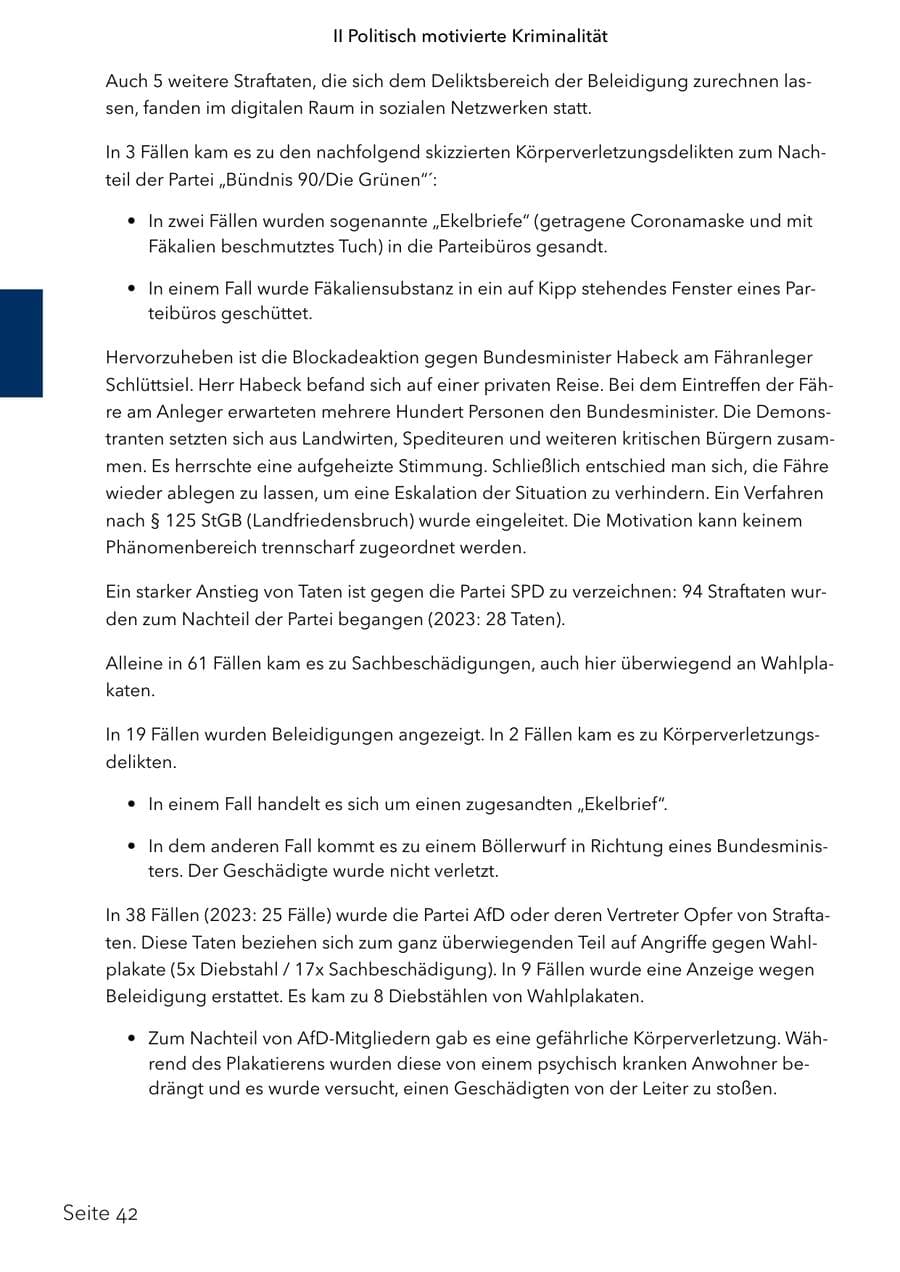 Seite 59 des Verfassungsschutzbericht 2024 Schleswig-Holstein