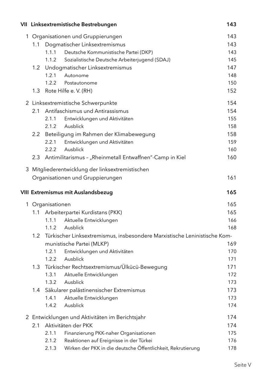 Seite 7 des Verfassungsschutzbericht 2024 Schleswig-Holstein