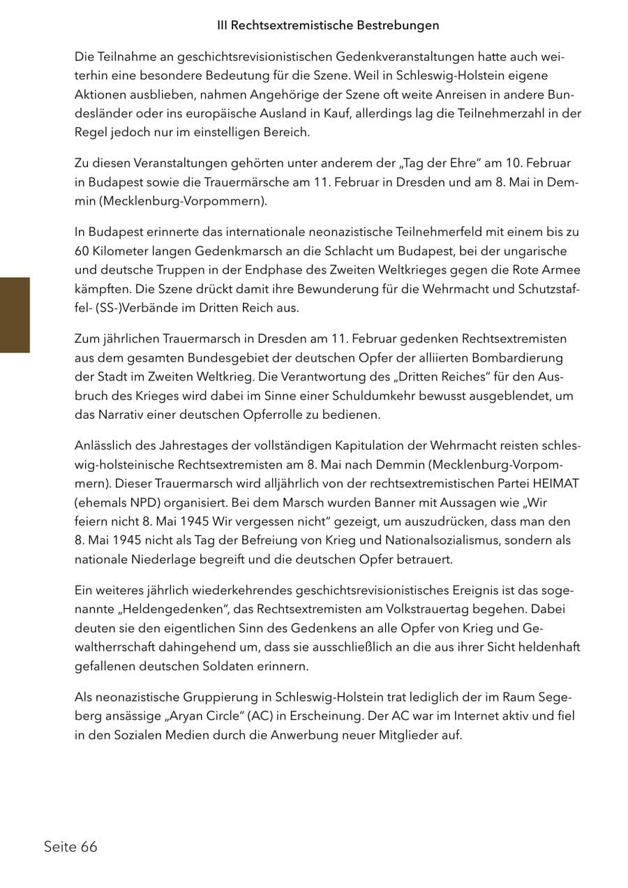 Seite 83 des Verfassungsschutzbericht 2024 Schleswig-Holstein