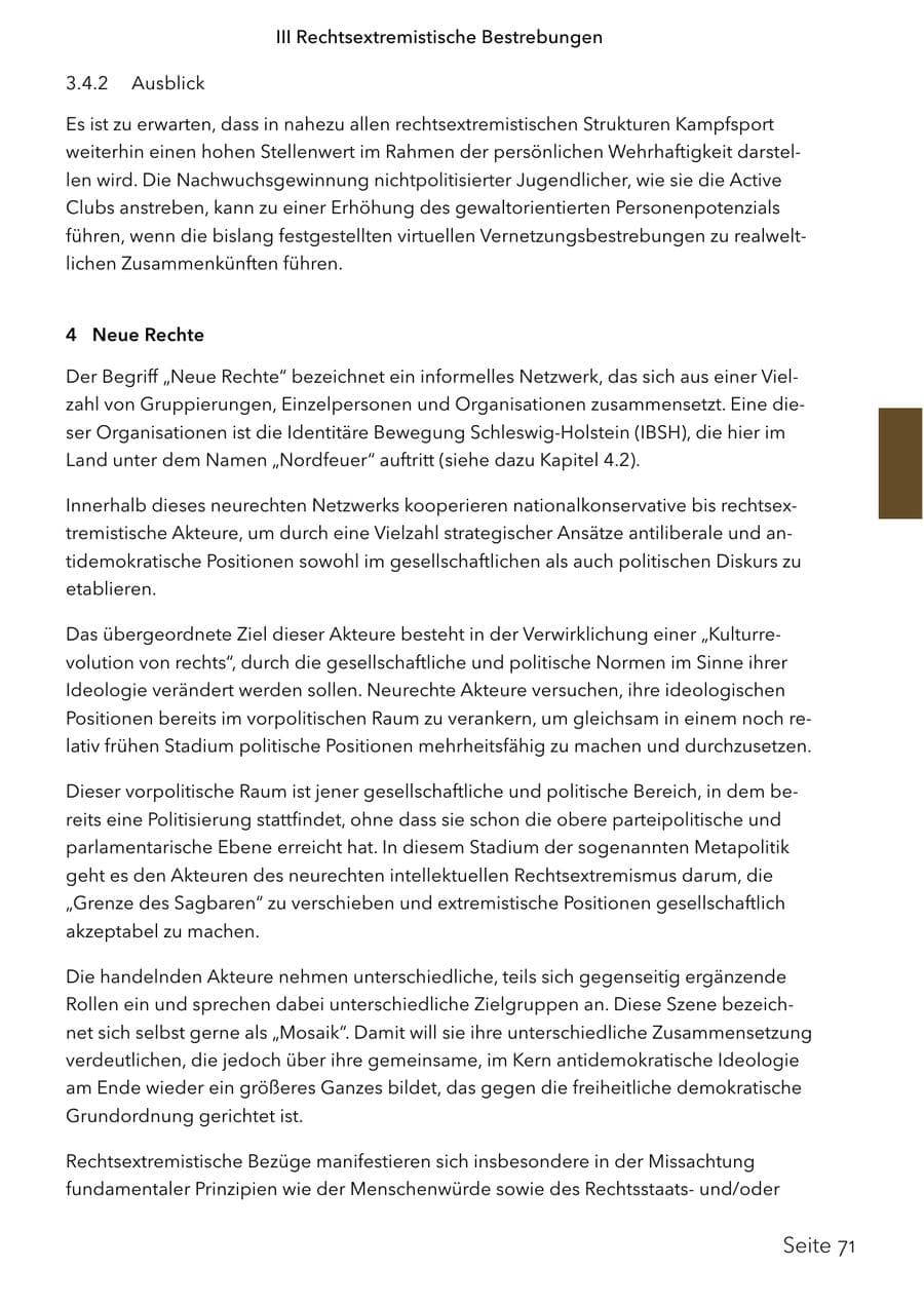 Seite 88 des Verfassungsschutzbericht 2024 Schleswig-Holstein