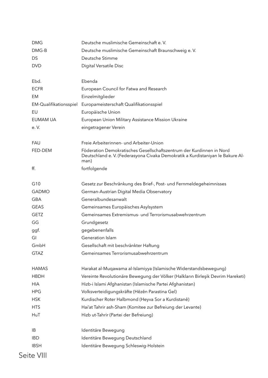 Seite 11 des Verfassungsschutzbericht 2025 Schleswig-Holstein