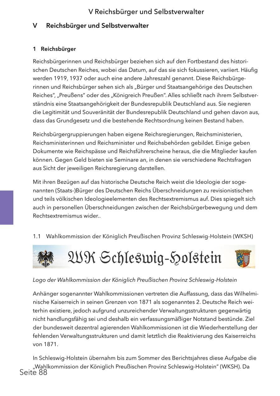 Seite 104 des Verfassungsschutzbericht 2025 Schleswig-Holstein