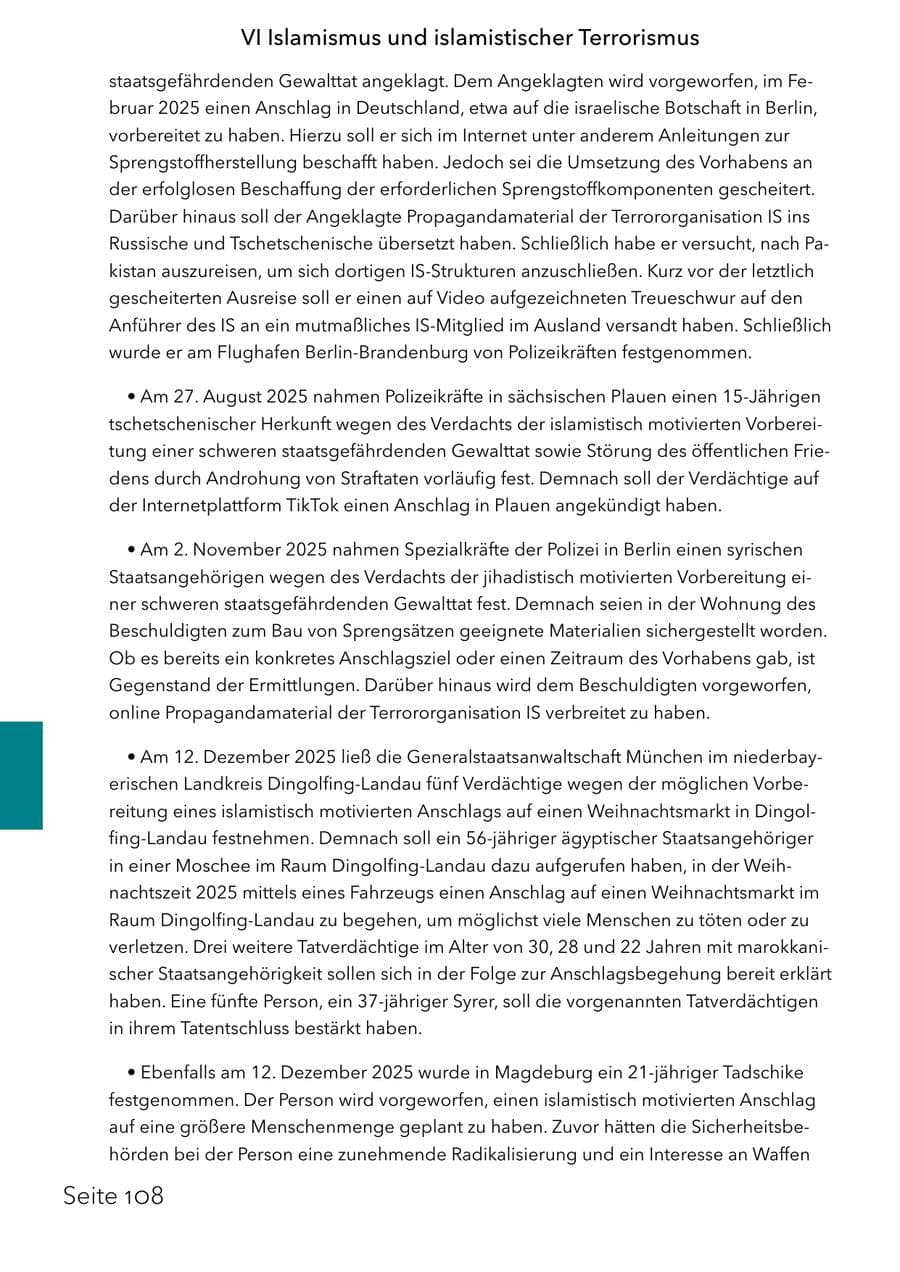 Seite 124 des Verfassungsschutzbericht 2025 Schleswig-Holstein