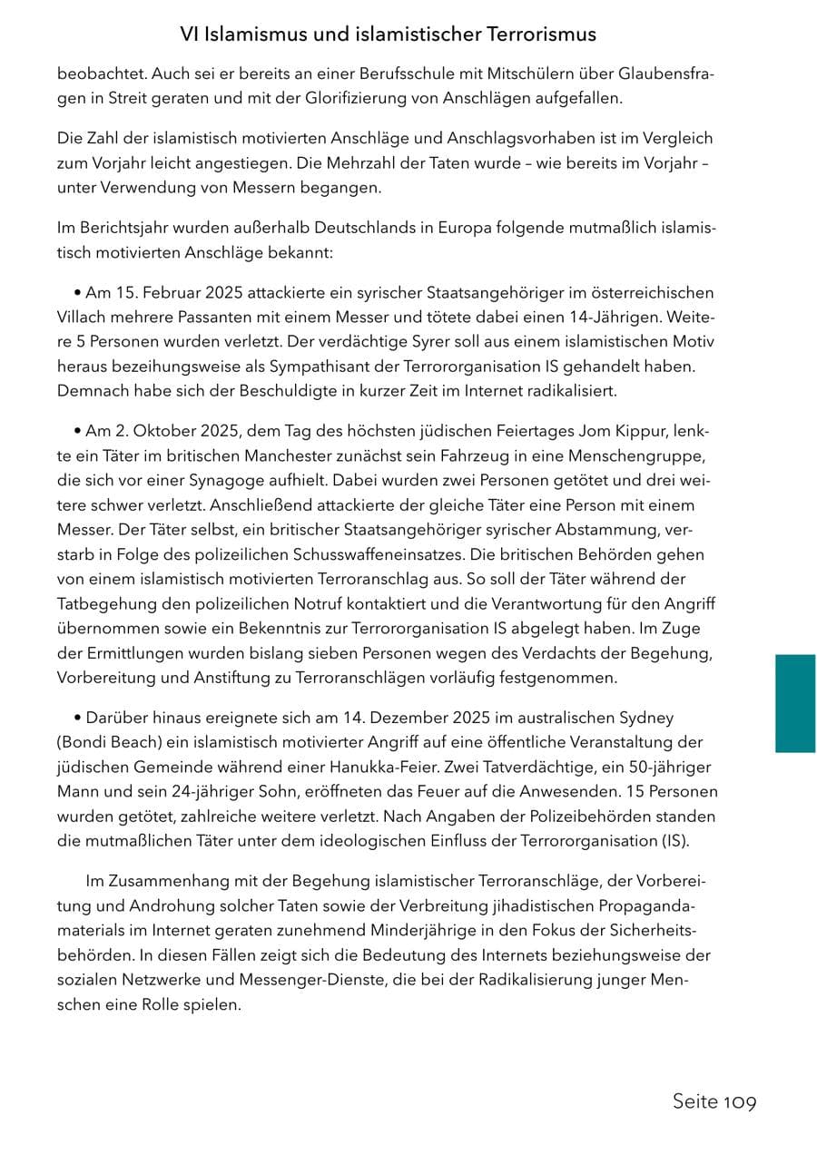Seite 125 des Verfassungsschutzbericht 2025 Schleswig-Holstein