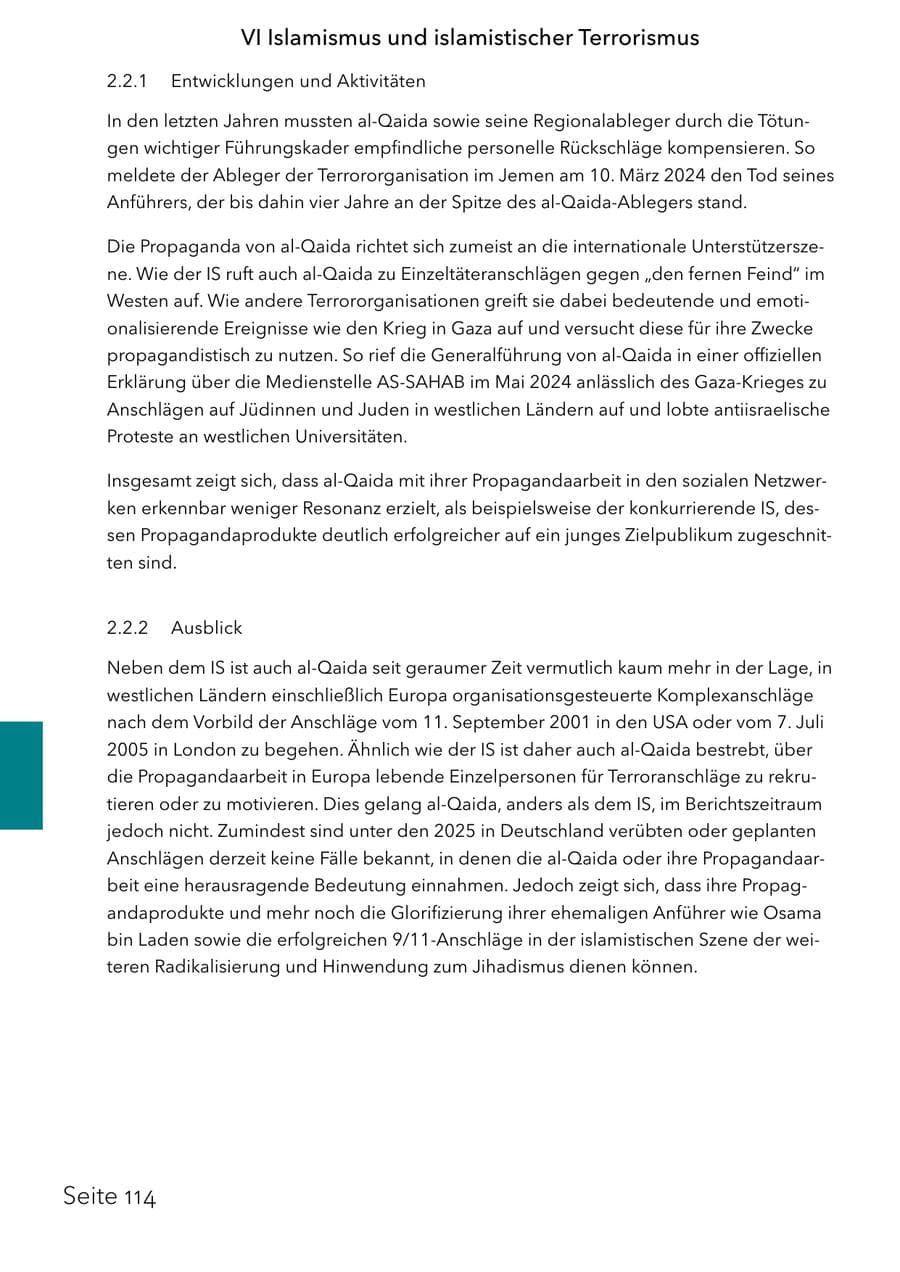 Seite 130 des Verfassungsschutzbericht 2025 Schleswig-Holstein