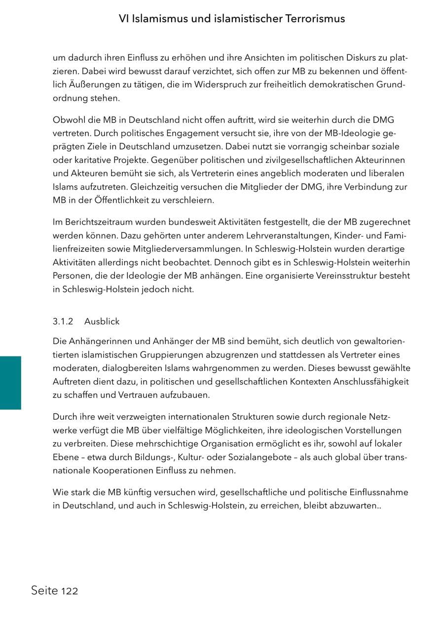 Seite 138 des Verfassungsschutzbericht 2025 Schleswig-Holstein