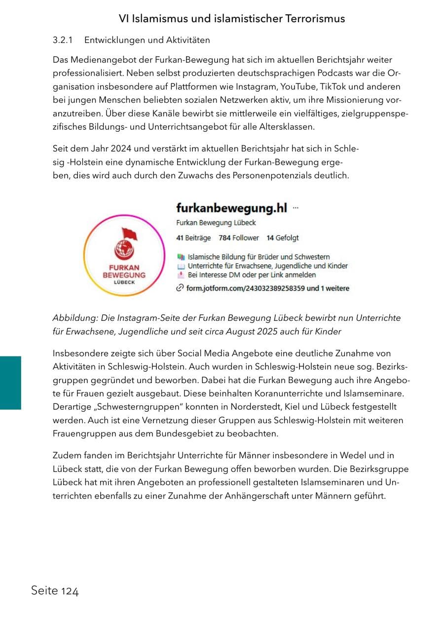 Seite 140 des Verfassungsschutzbericht 2025 Schleswig-Holstein