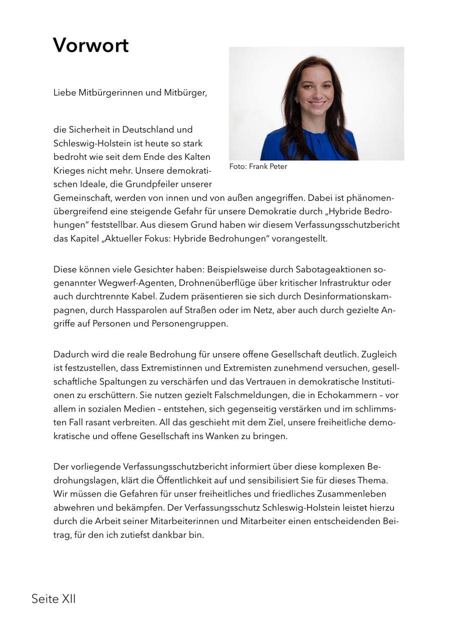 Seite 15 des Verfassungsschutzbericht 2025 Schleswig-Holstein
