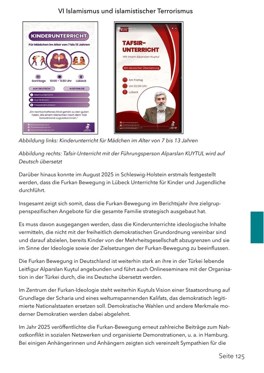 Seite 141 des Verfassungsschutzbericht 2025 Schleswig-Holstein