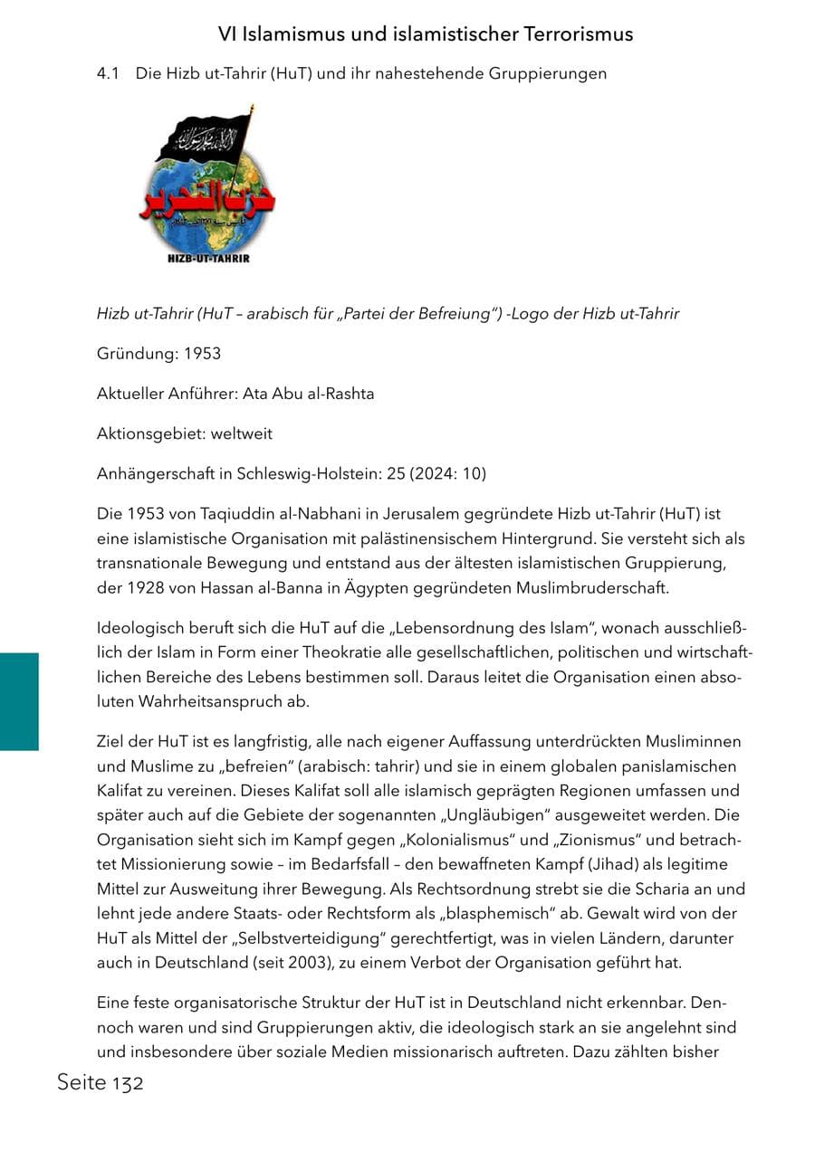 Seite 148 des Verfassungsschutzbericht 2025 Schleswig-Holstein
