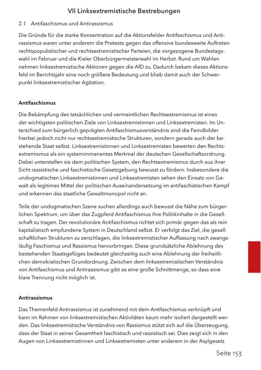 Seite 169 des Verfassungsschutzbericht 2025 Schleswig-Holstein