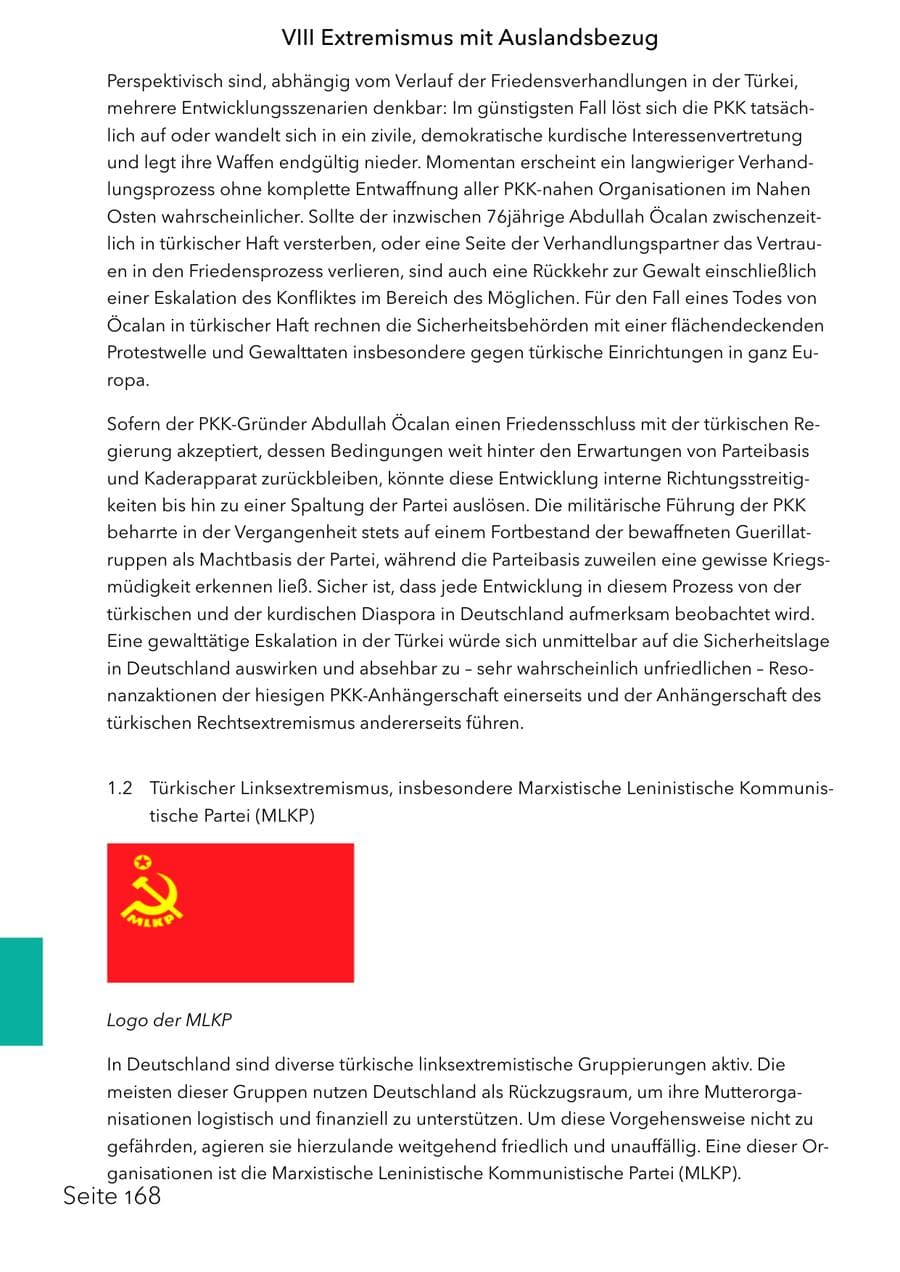 Seite 184 des Verfassungsschutzbericht 2025 Schleswig-Holstein
