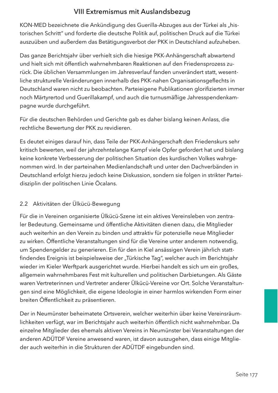 Seite 193 des Verfassungsschutzbericht 2025 Schleswig-Holstein