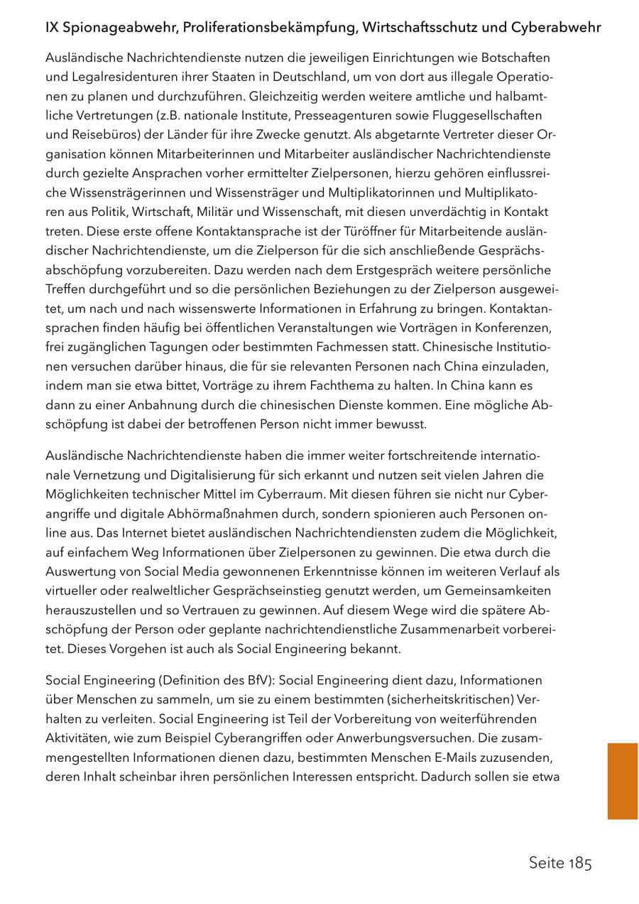 Seite 201 des Verfassungsschutzbericht 2025 Schleswig-Holstein