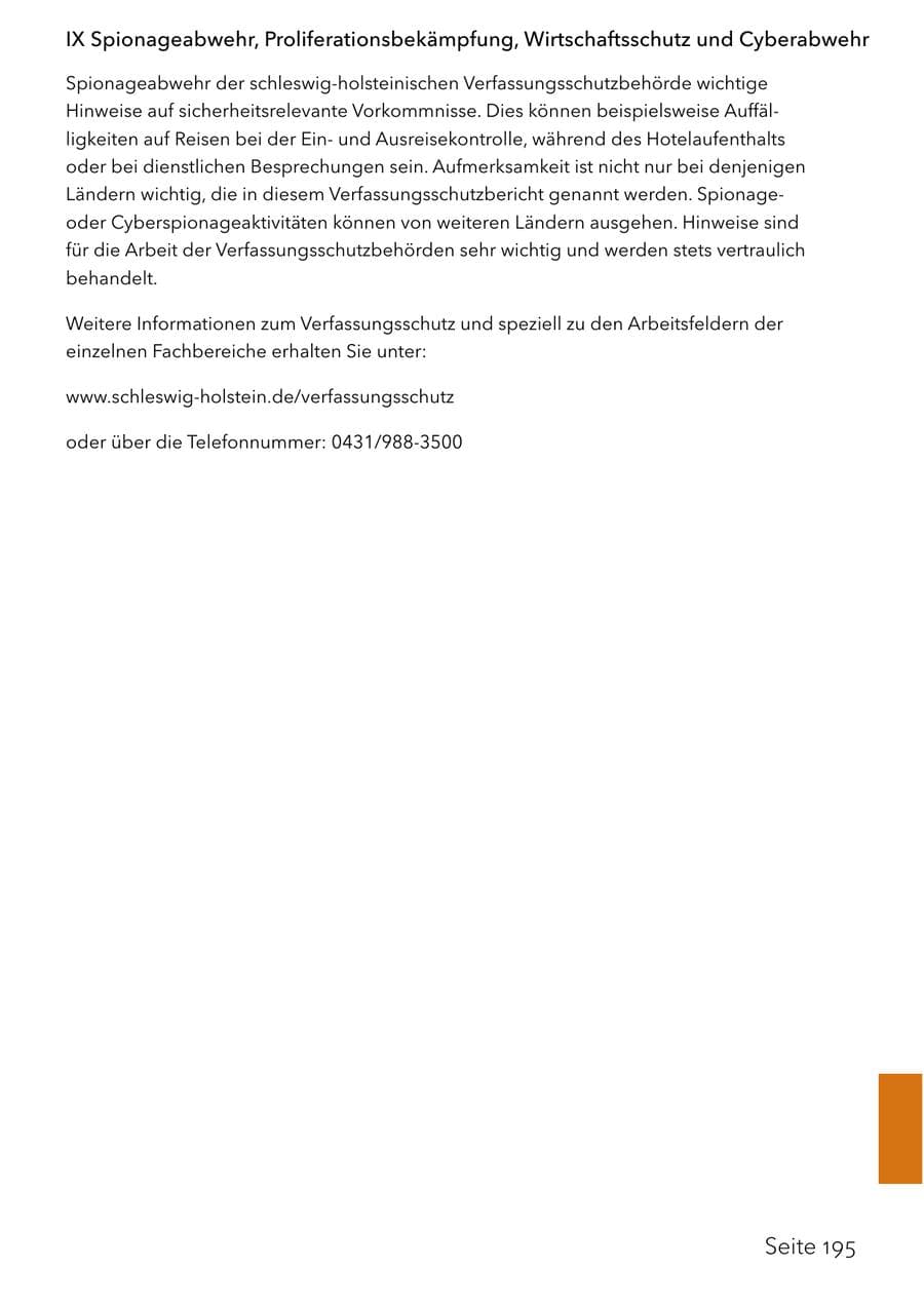 Seite 211 des Verfassungsschutzbericht 2025 Schleswig-Holstein