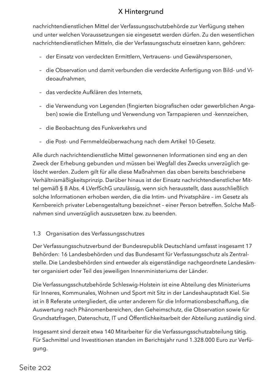Seite 218 des Verfassungsschutzbericht 2025 Schleswig-Holstein