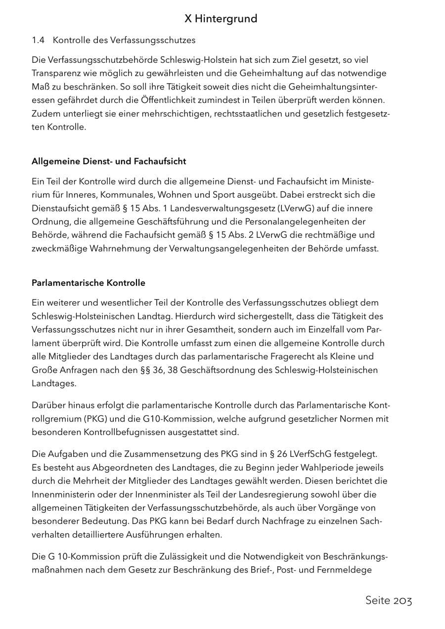 Seite 219 des Verfassungsschutzbericht 2025 Schleswig-Holstein