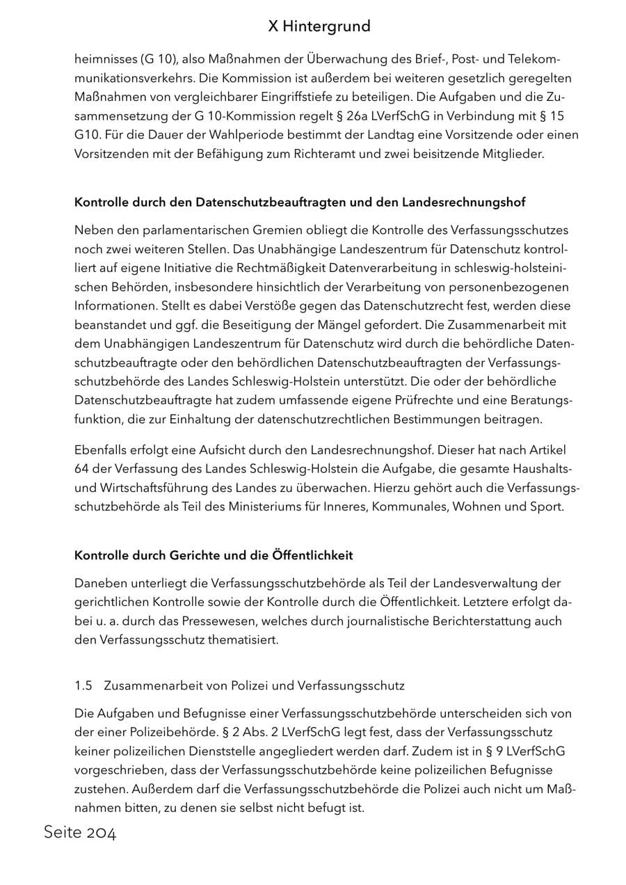 Seite 220 des Verfassungsschutzbericht 2025 Schleswig-Holstein
