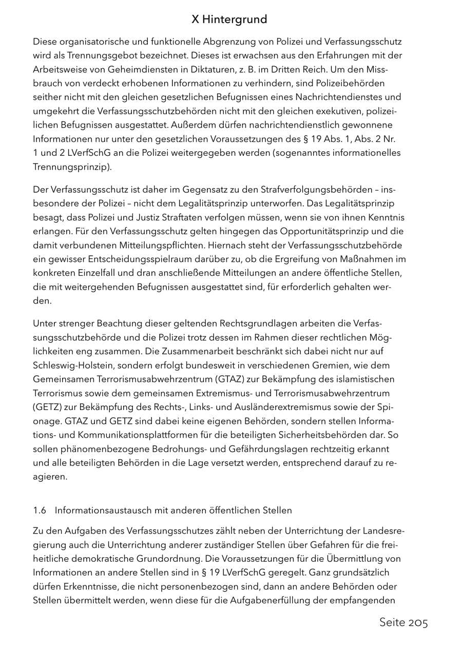 Seite 221 des Verfassungsschutzbericht 2025 Schleswig-Holstein