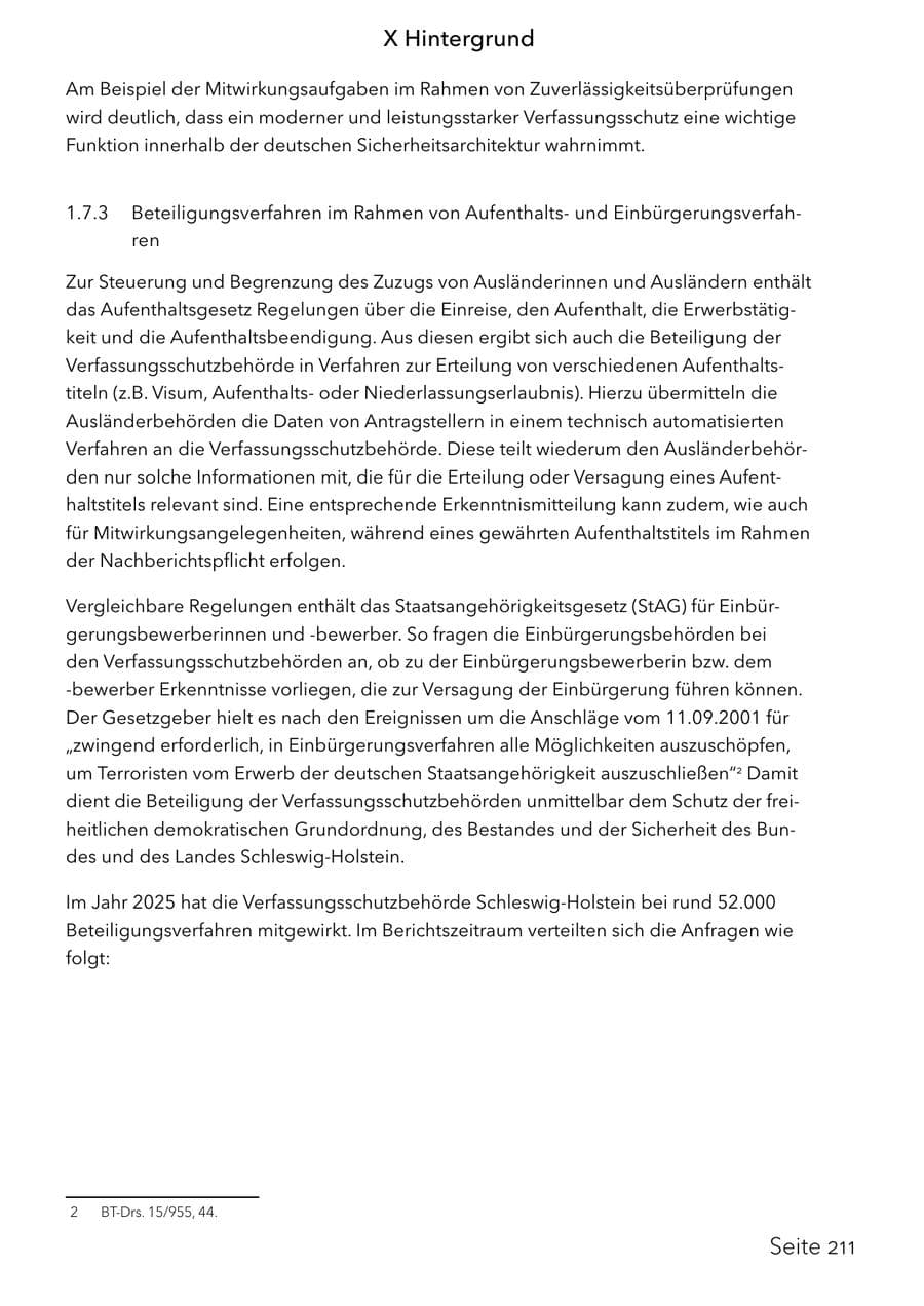 Seite 227 des Verfassungsschutzbericht 2025 Schleswig-Holstein