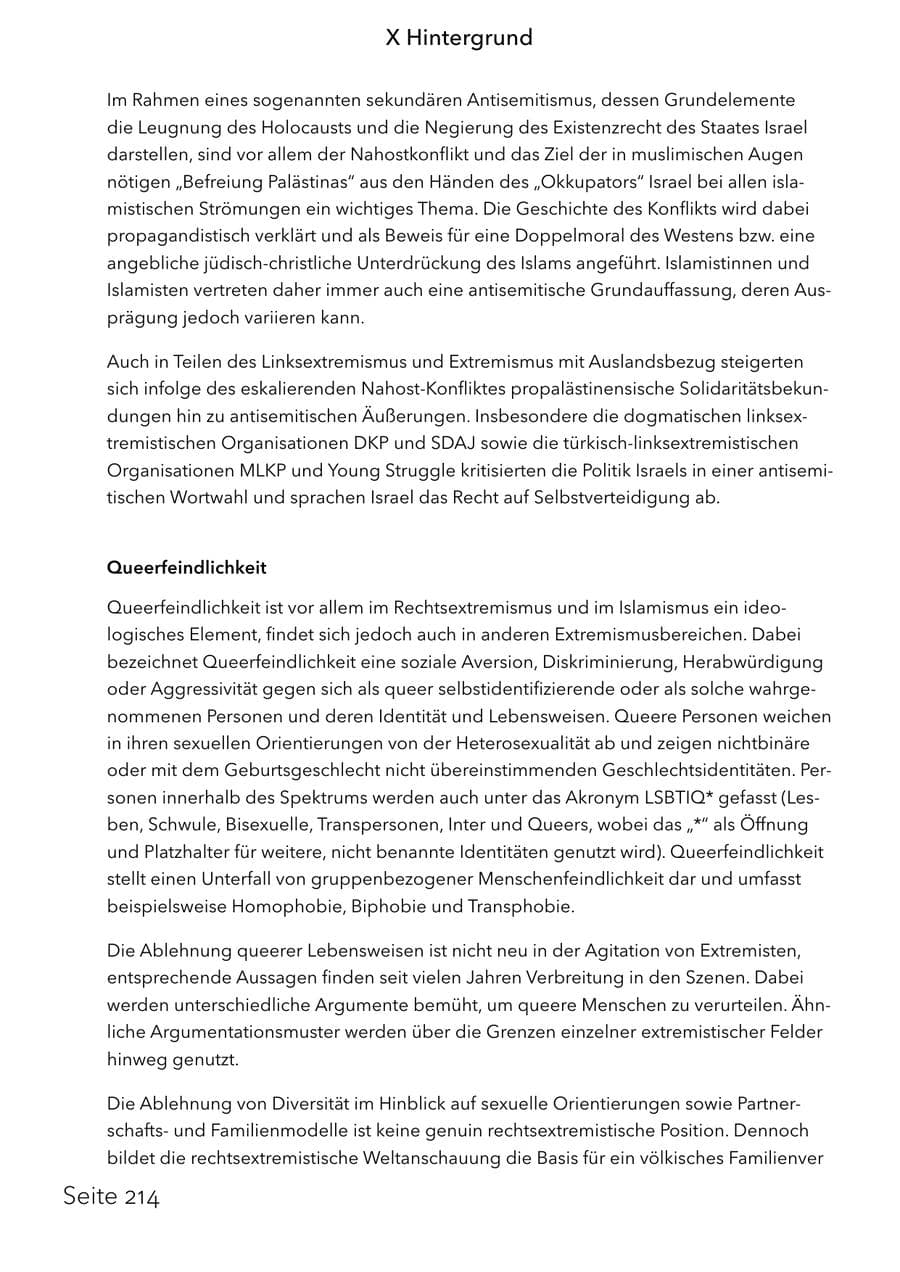 Seite 230 des Verfassungsschutzbericht 2025 Schleswig-Holstein