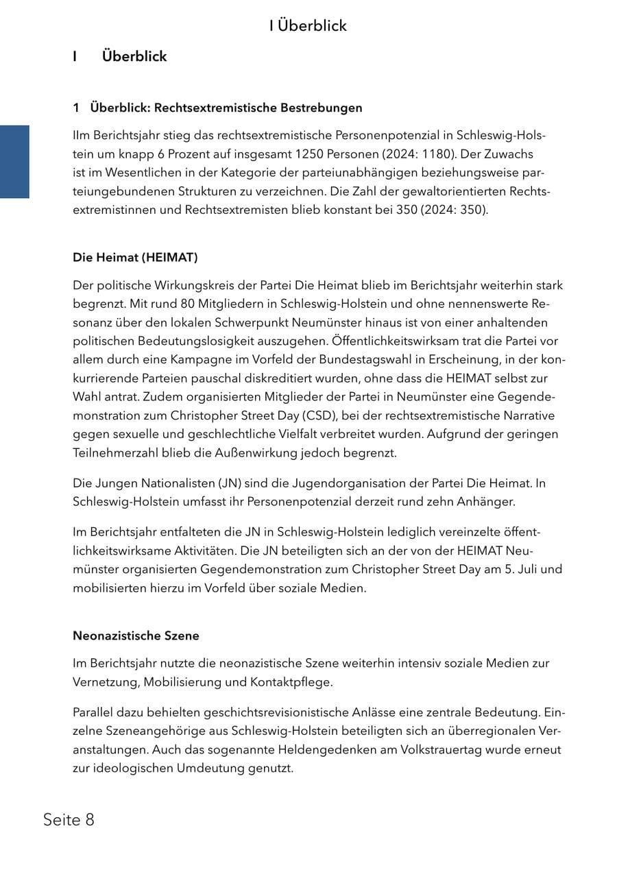 Seite 24 des Verfassungsschutzbericht 2025 Schleswig-Holstein