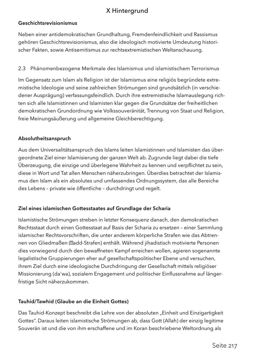 Seite 233 des Verfassungsschutzbericht 2025 Schleswig-Holstein